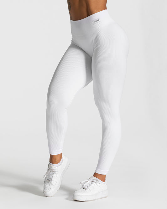 Flexible Sport Leggings für Damen – Teveo – tagged Weiß – TEVEO